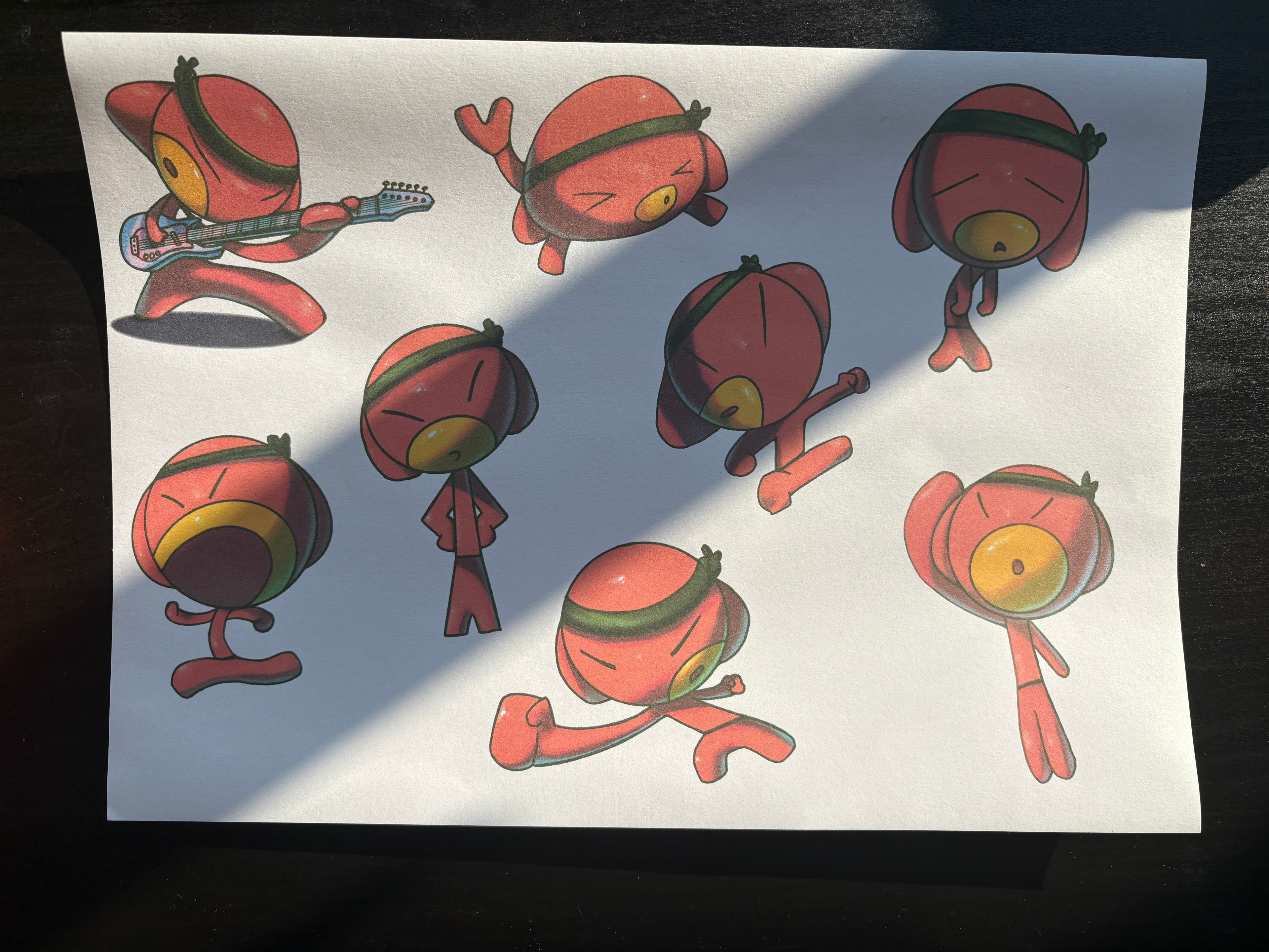 Full Moonkey sticker page